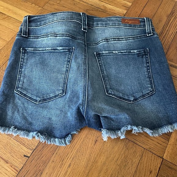 EMG Denim High Rise Cutoff Shorts - Picture 5 of 6